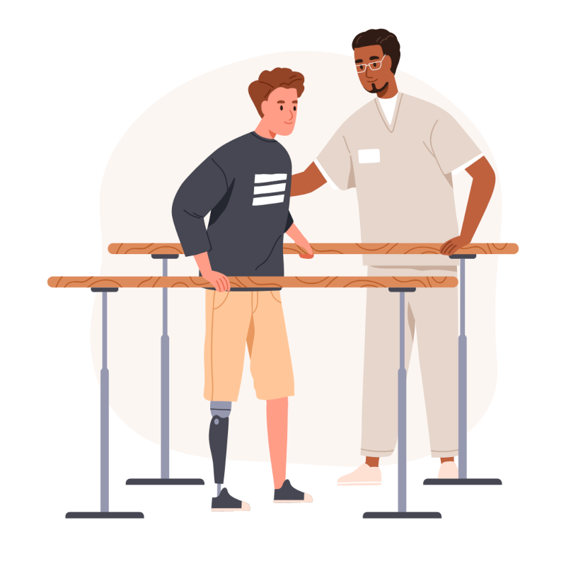 Physiotherapie Beinverletzung Physiotherapie Beinprothese Übung